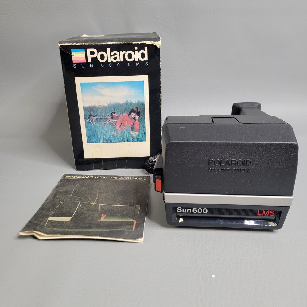 Vintage Polaroid Sun 600 LMS Instant Camera Original Box